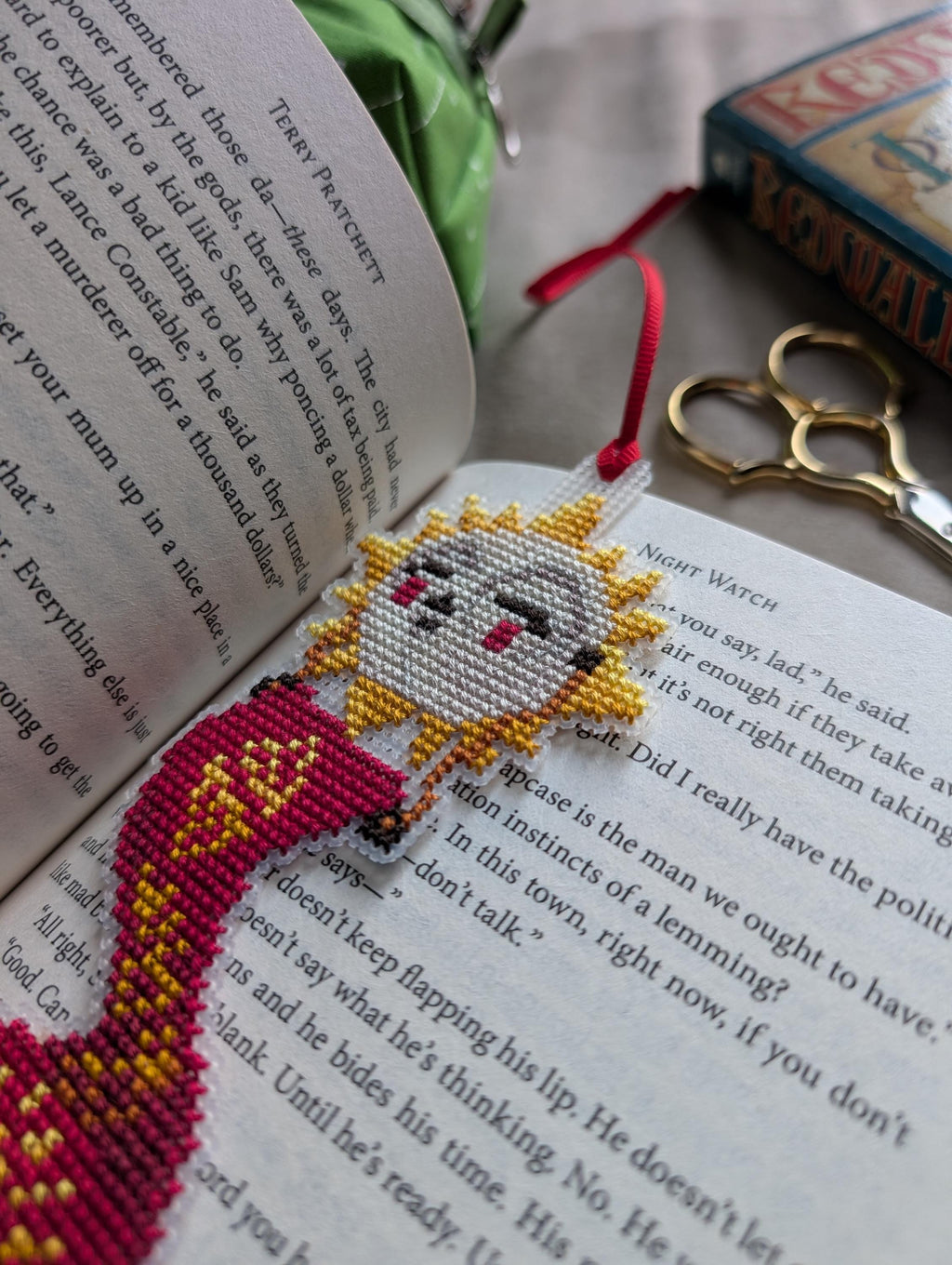 Digital Pattern - Amiable Banner Cross Stitch Bookmark