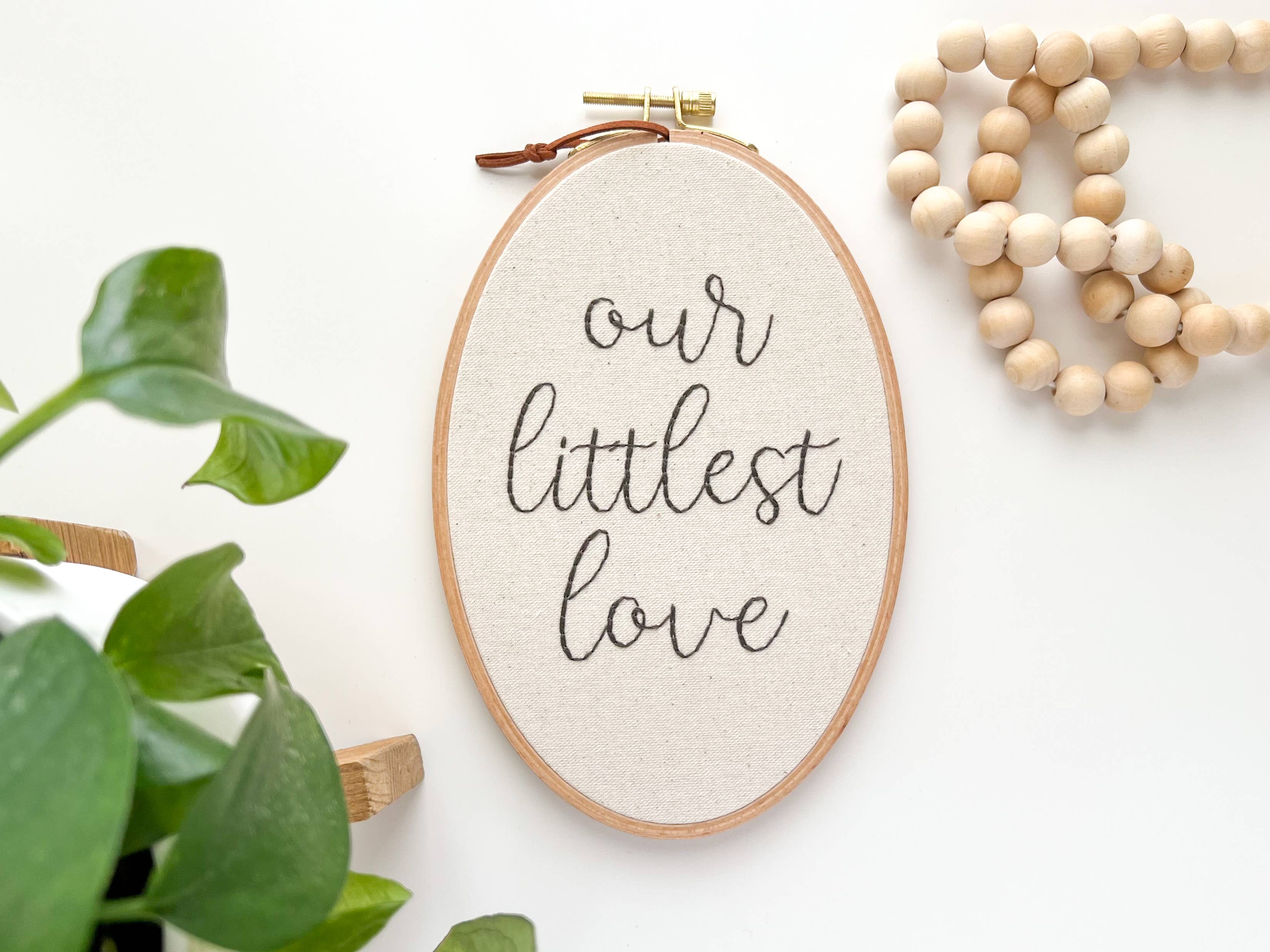 Round Beechwood Embroidery Hoops
