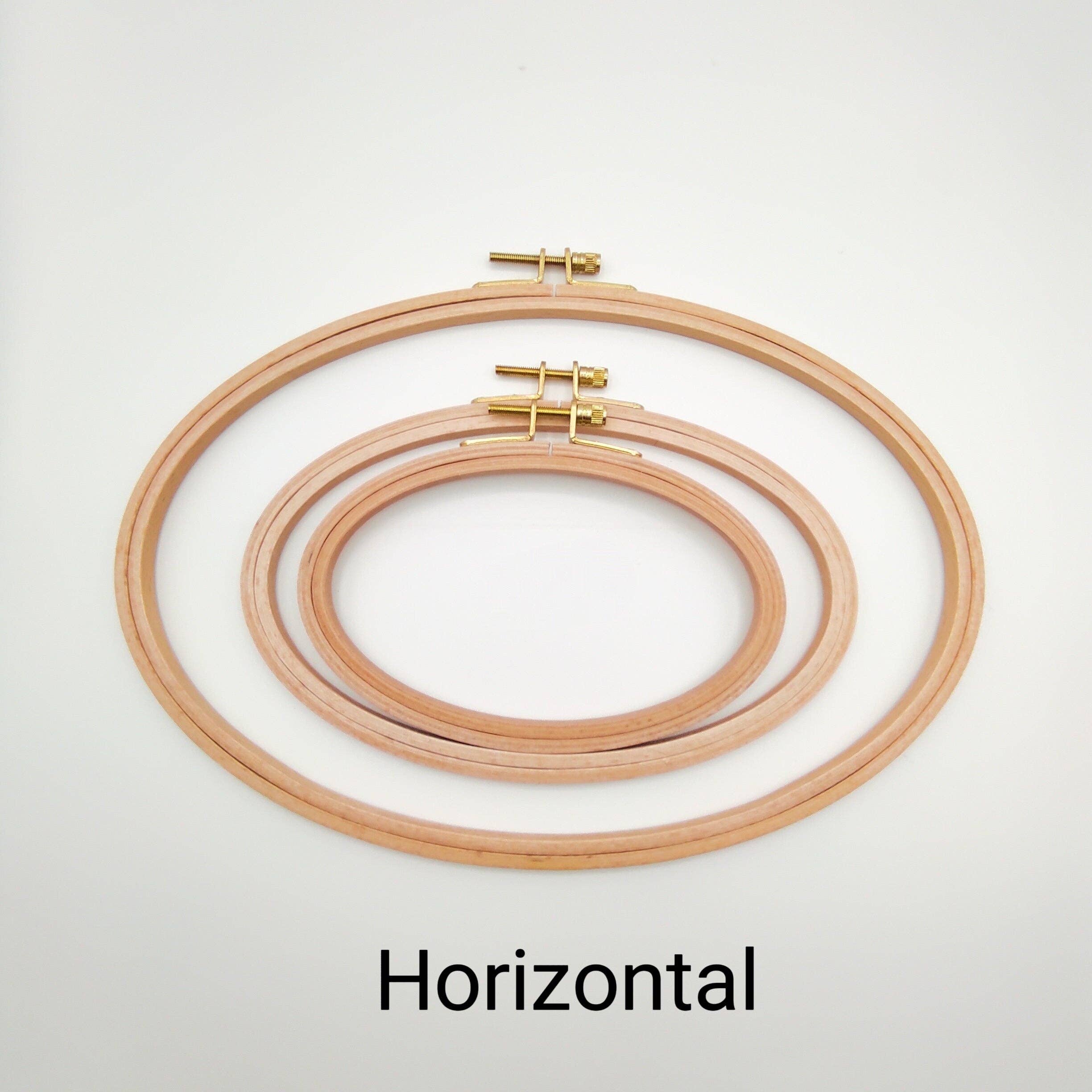 Oval Beechwood Embroidery Hoops