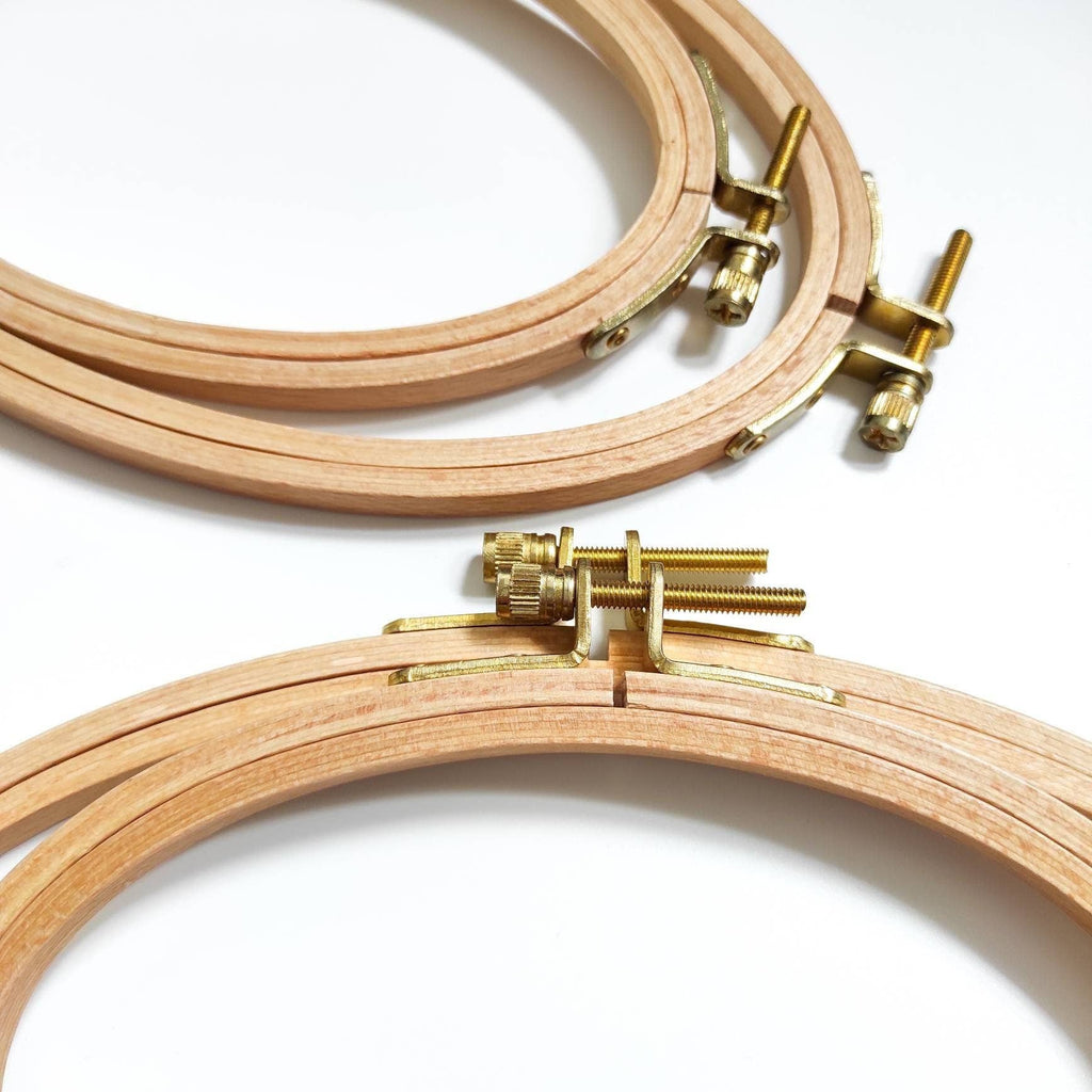 Oval Beechwood Embroidery Hoops