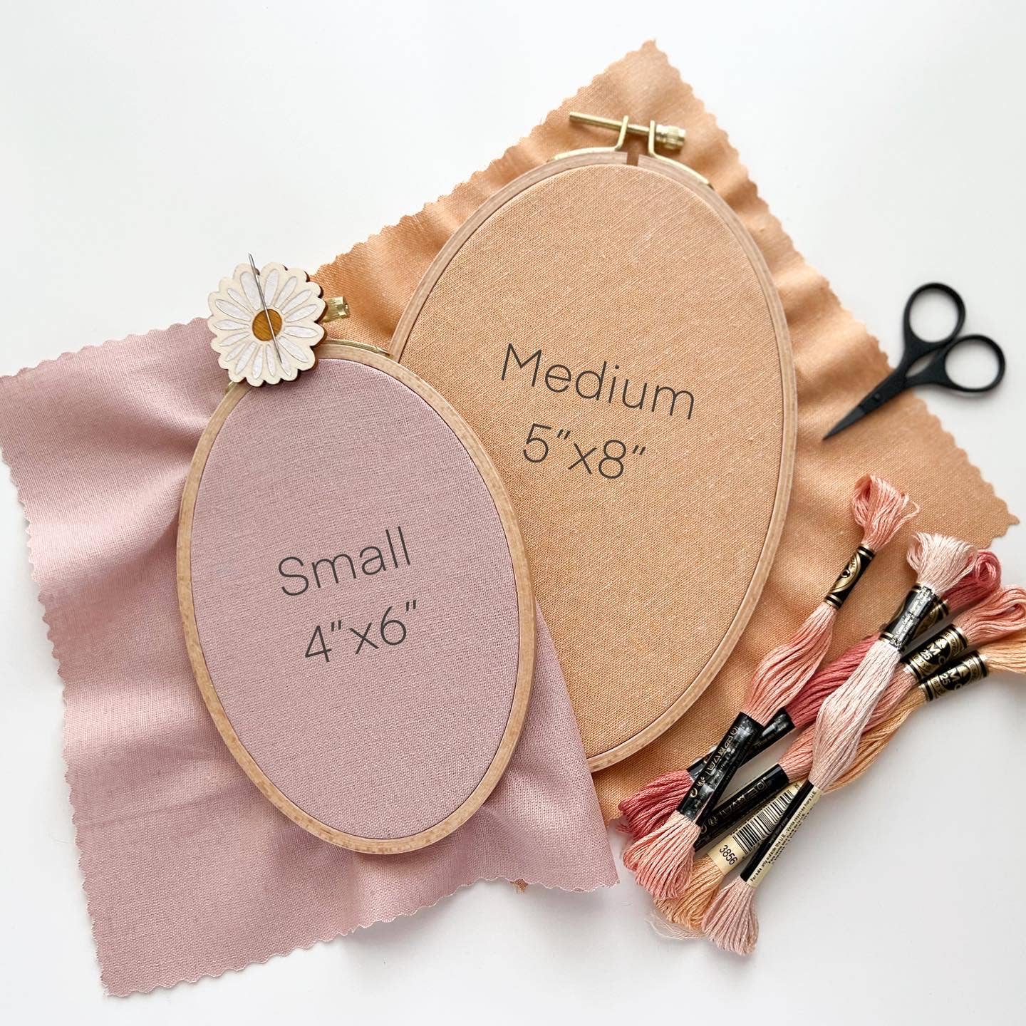 Round Beechwood Embroidery Hoops