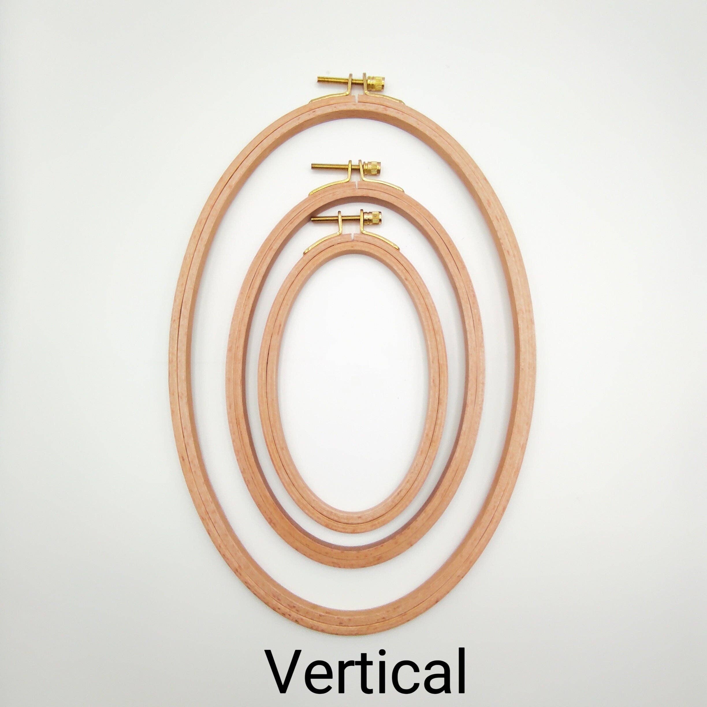 Oval Beechwood Embroidery Hoops