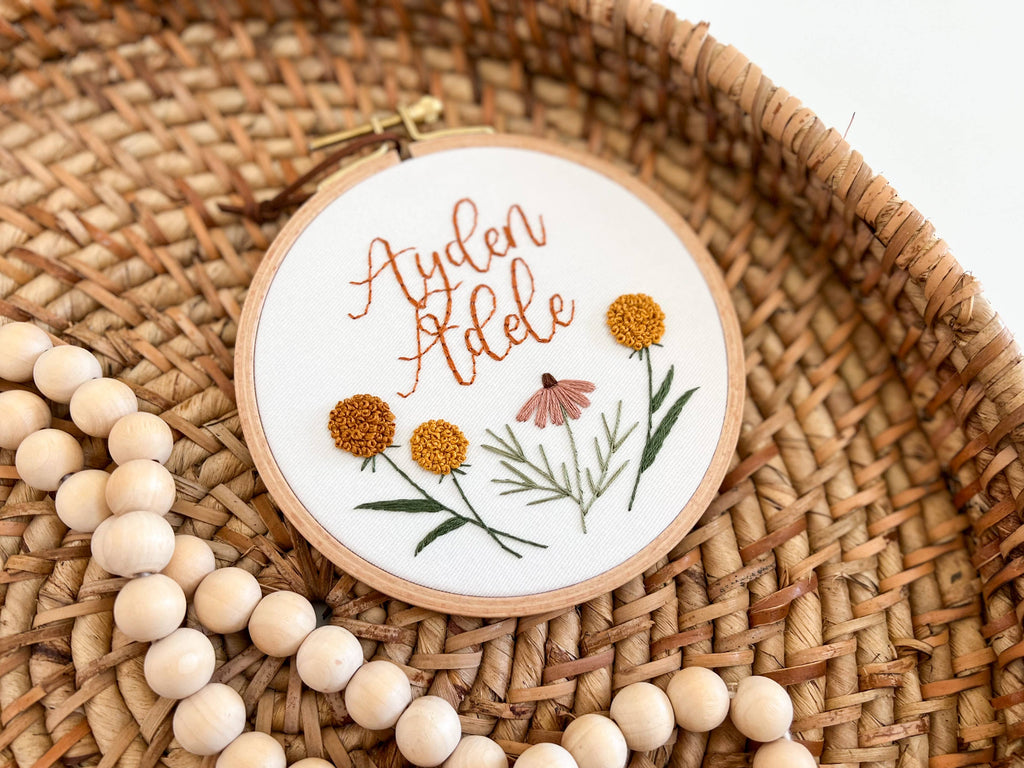Round Beechwood Embroidery Hoops