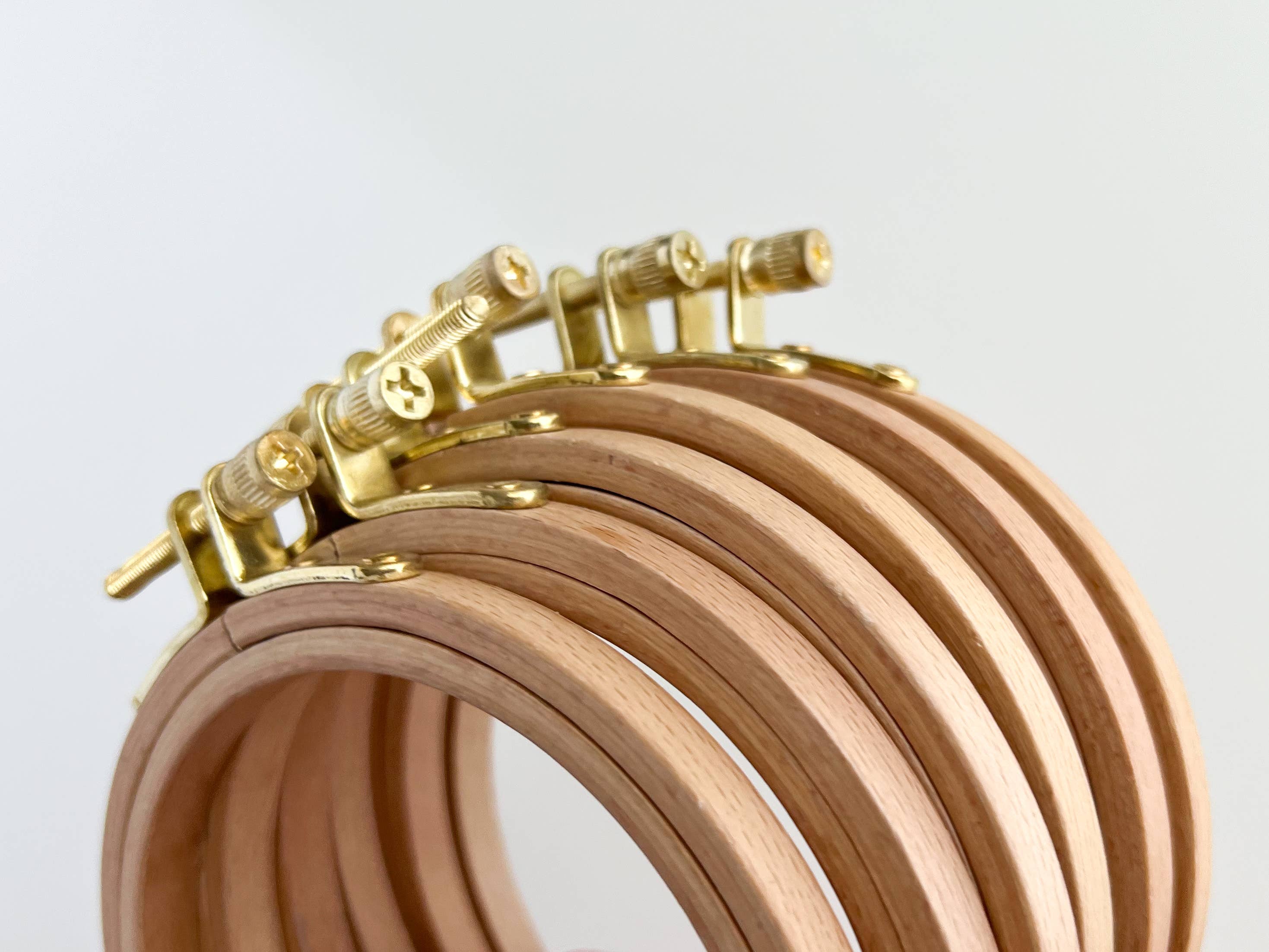 Round Beechwood Embroidery Hoops