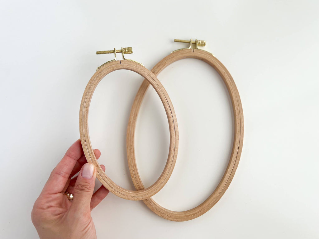 Round Beechwood Embroidery Hoops
