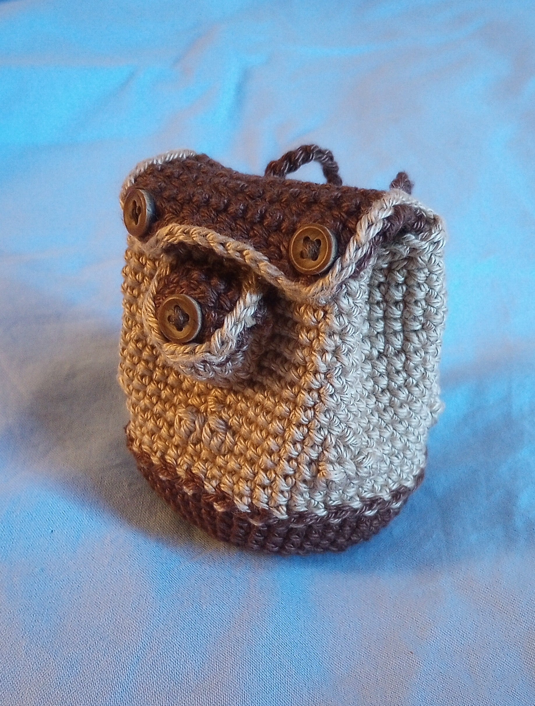 Mini Backpack Dice Bag - Crochet Pattern