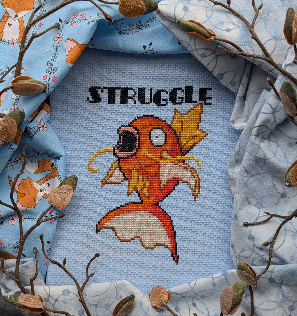 Struggle Karp - Cross Stitch Kit & Pattern